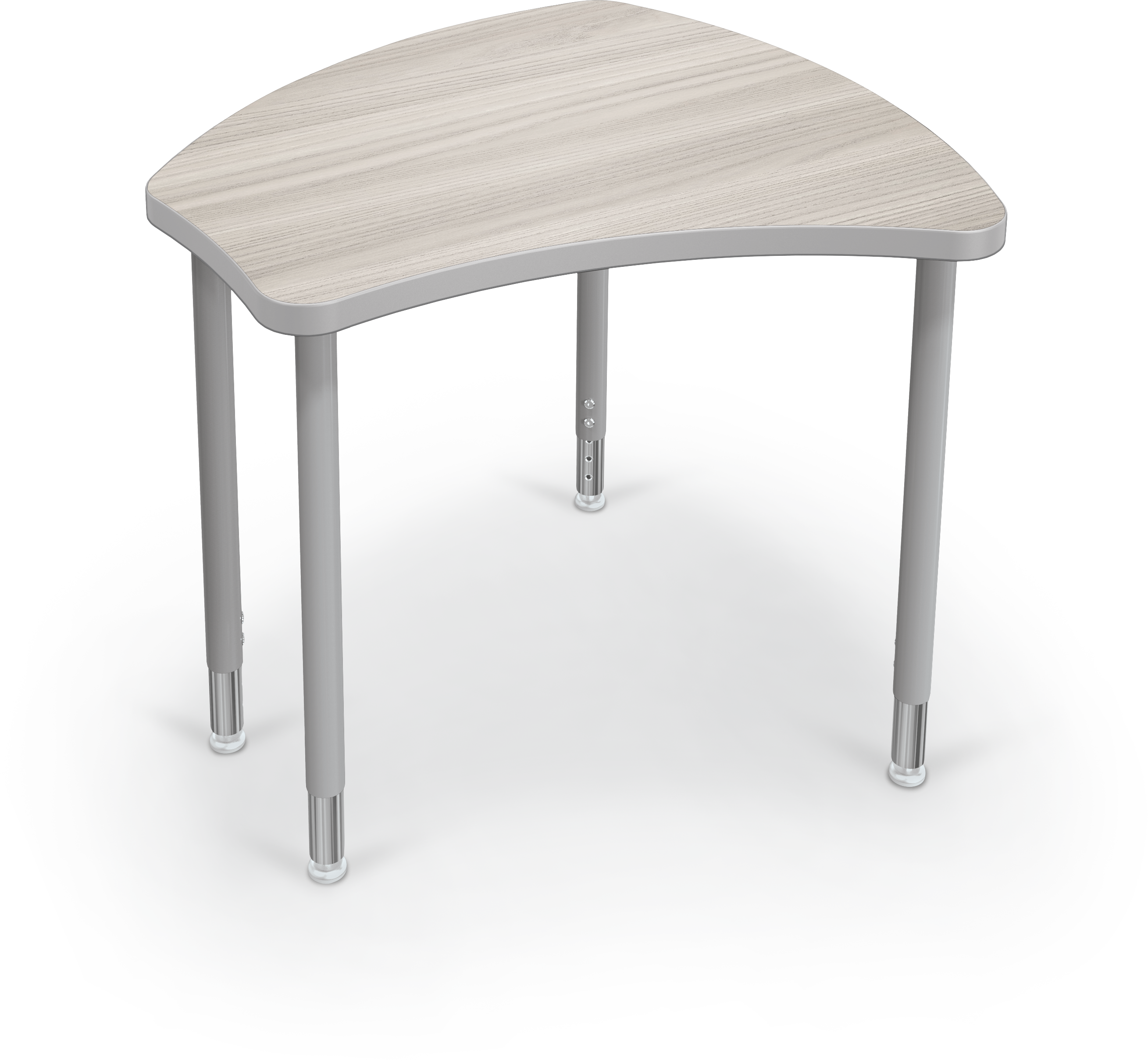shapes desk angle 2288 gray elm + cool gray + platinum-2
